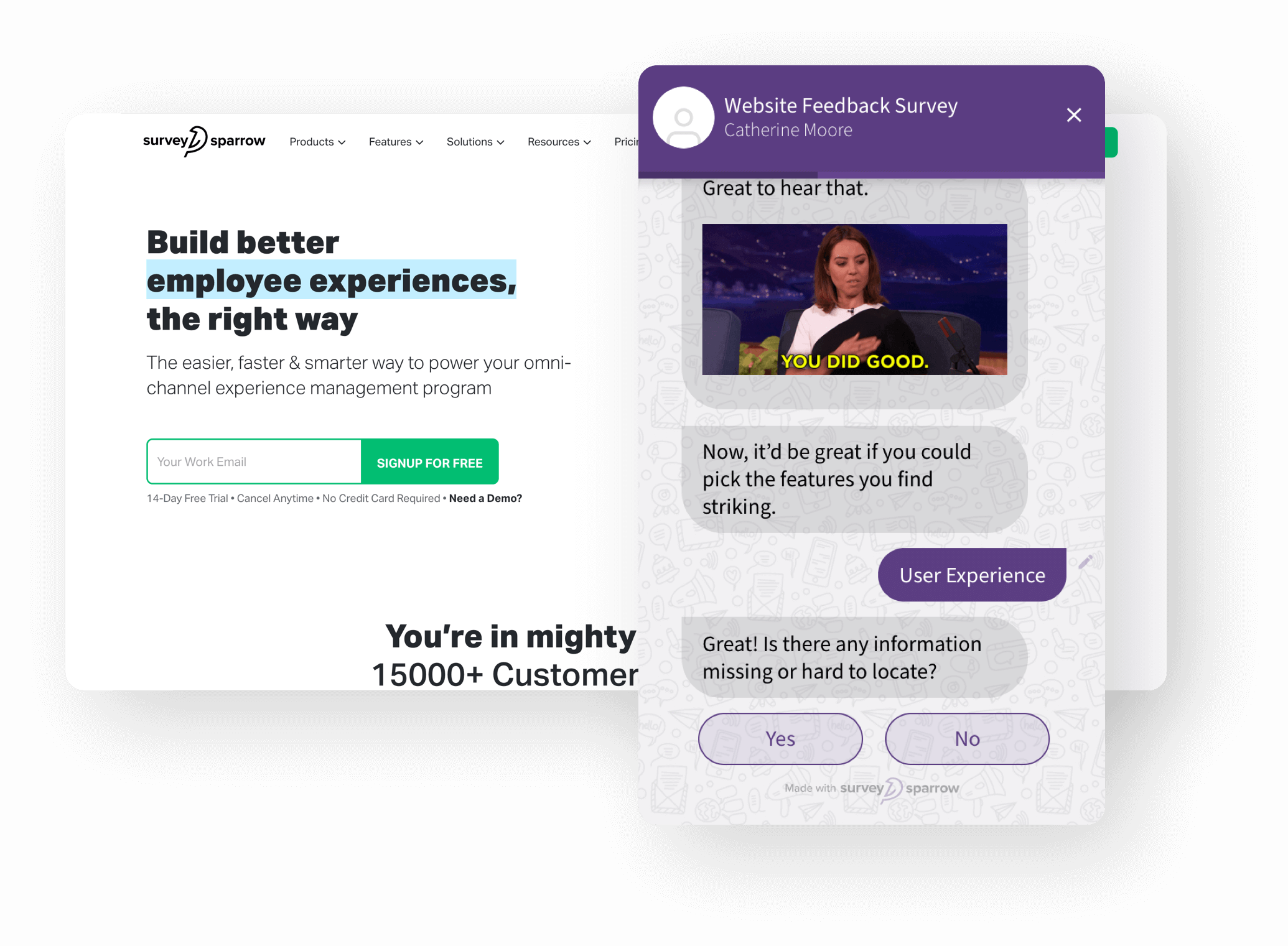 Install chatbot for website for easy data collection.
