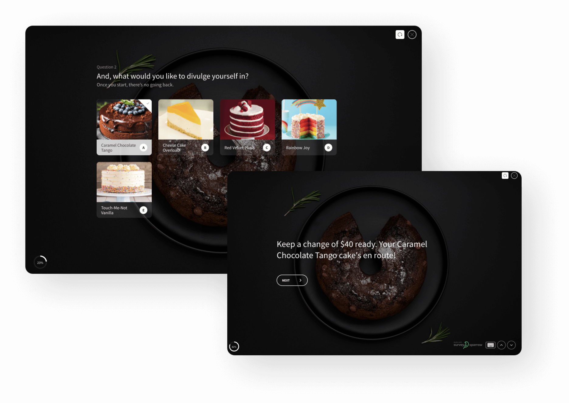 Create personalized, smart surveys with conditional logic branching.