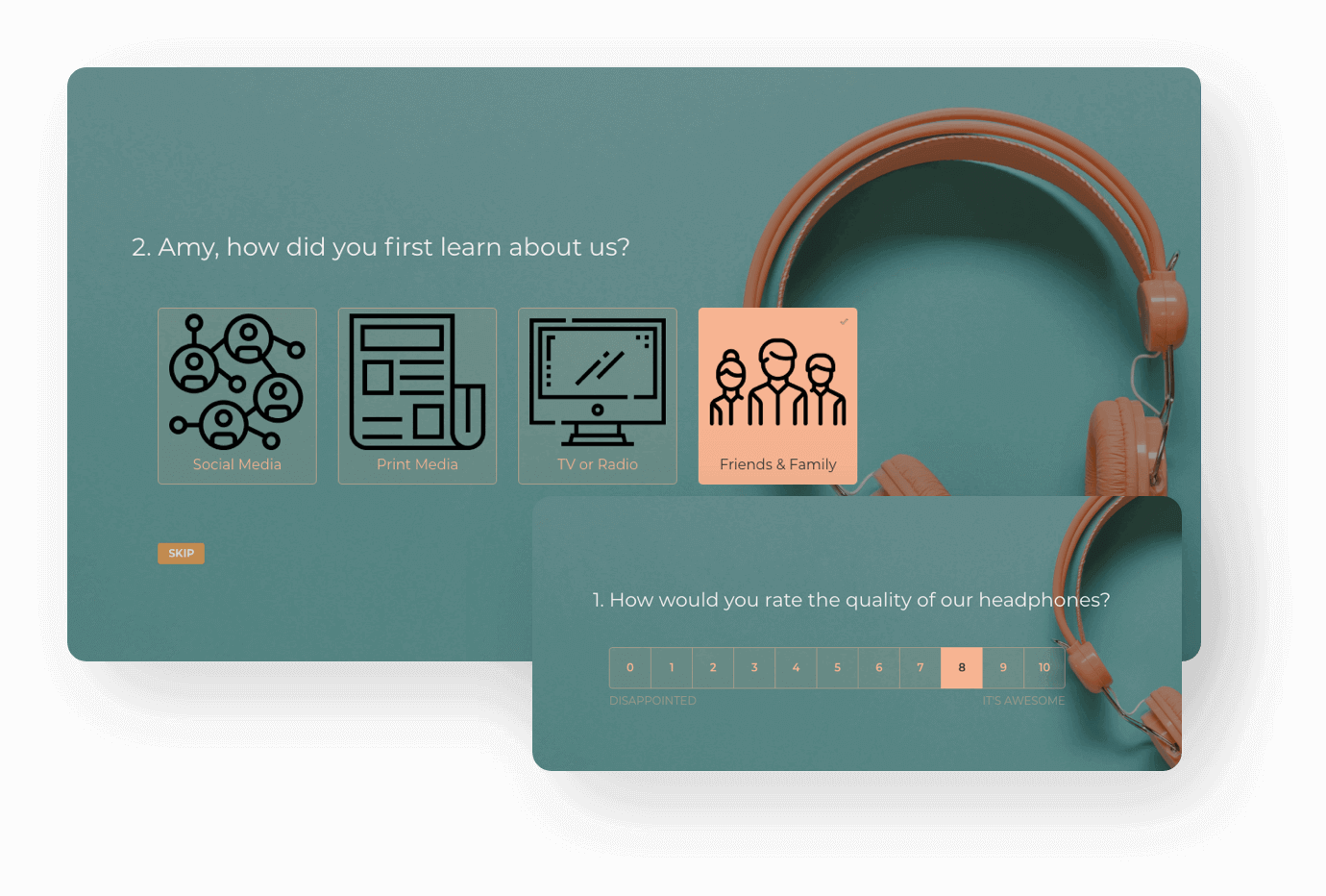 Get more responses using conversational surveys.
