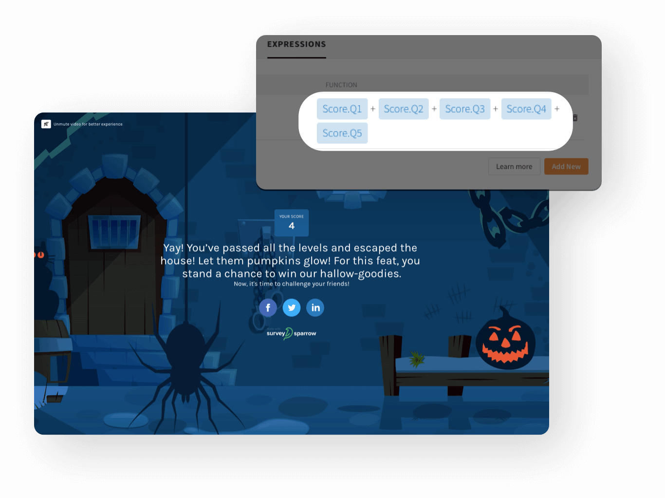 Perform mathematical computations using Expressions feature.