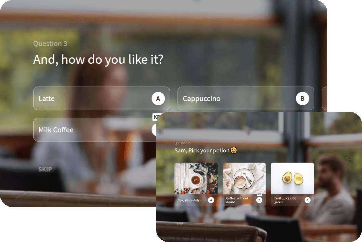 With online survey software’s best features, personalize surveys for your respondents.