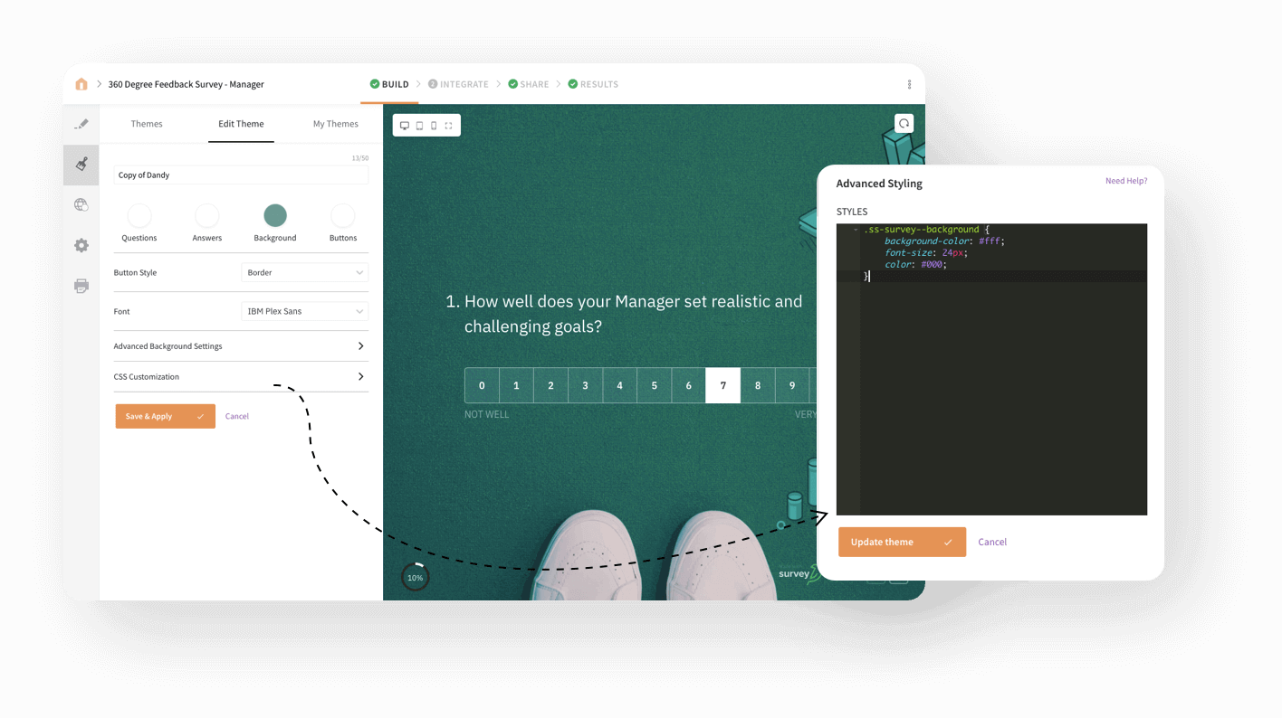Make surveys the way you want them to be using CSS Customization.